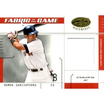 2003 Leaf Certified Materials Fabric of the Game #25IN Nomar Garciaparra IN/50