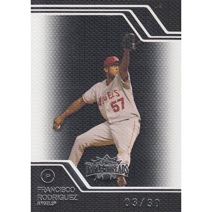 2008 Topps Triple Threads Black #5 Francisco Rodriguez. rookie card picture