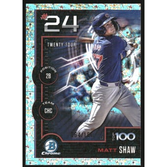 2025 Bowman Chrome Scouts Top 100 Mini-Diamond Refractors #BTP24 Matt Shaw