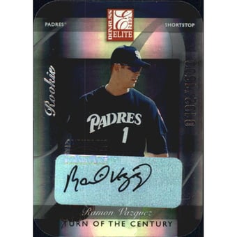 2002 Donruss Elite Turn of the Century Autographs #181 Ramon Vazquez/150*