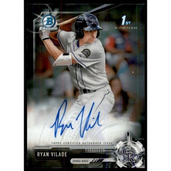 2017 Bowman Chrome Draft Autographs #CDARV Ryan Vilade