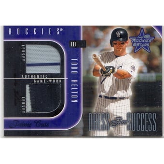 2002 Leaf Rookies and Stars Dress for Success #12 Todd Helton Jsy-Jsy