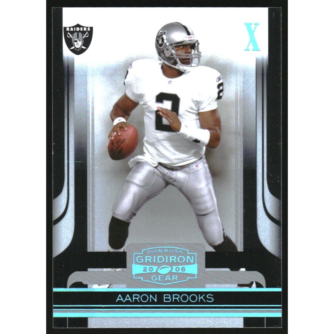 2006 Donruss Gridiron Gear Platinum Holofoil X's #76 Aaron Brooks. rookie card picture
