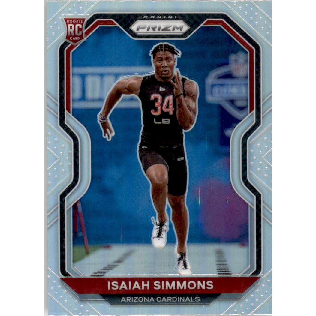 2020 Panini Prizm Prizms #323 Isaiah Simmons. rookie card picture