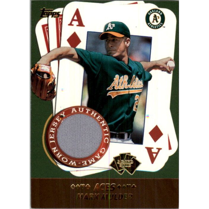 2002 Topps 5-Card Stud Aces Relics #5AMM Mark Mulder Jsy. rookie card picture