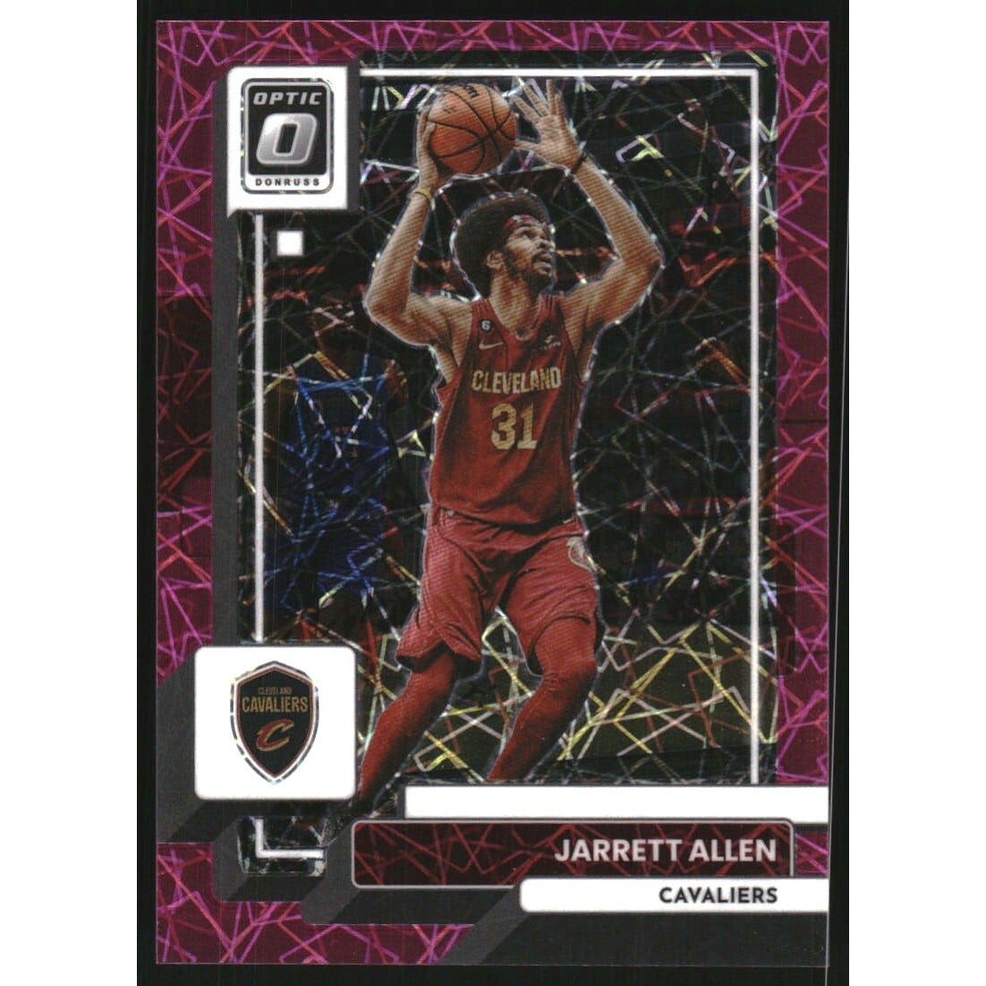 2022-23 Donruss Optic Pink Velocity #76 Jarrett Allen. rookie card picture