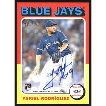 2024 Topps Heritage Real One Autographs #ROAYR Yariel Rodriguez HN