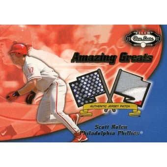 2002 Fleer Box Score Amazing Greats Patch #12 Scott Rolen