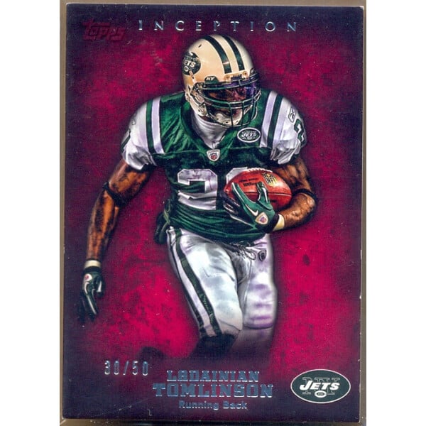 2012 Topps Inception Red #23 LaDainian Tomlinson. rookie card picture