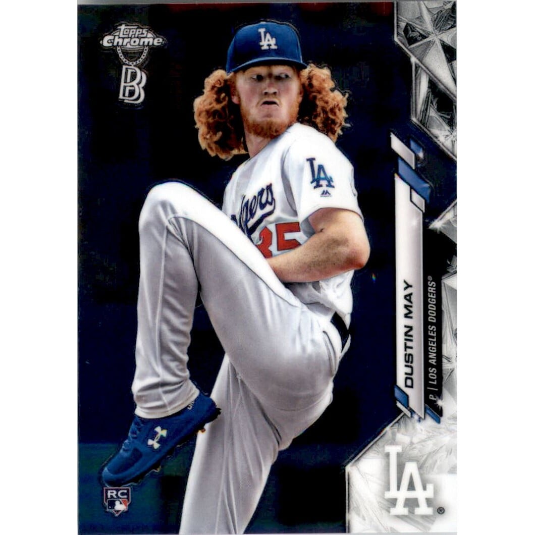 2020 Topps Chrome Ben Baller #176 Dustin May RC. rookie card picture