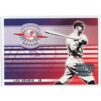 2003 Donruss Signature Team Trademarks Decade #18 Lou Gehrig