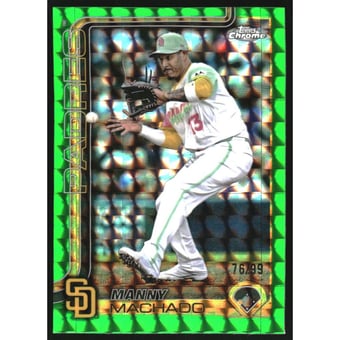 2025 Topps Chrome Green Geometric Refractors #53 Manny Machado