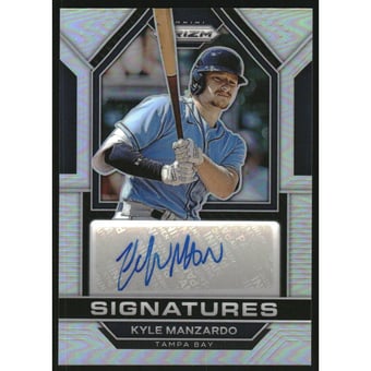 2023 Panini Prizm Signatures Prizms Silver #73 Kyle Manzardo