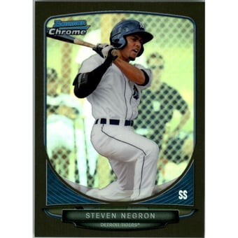 2013 Bowman Chrome Draft Draft Picks Black Refractors #BDPP93 Steven Negron