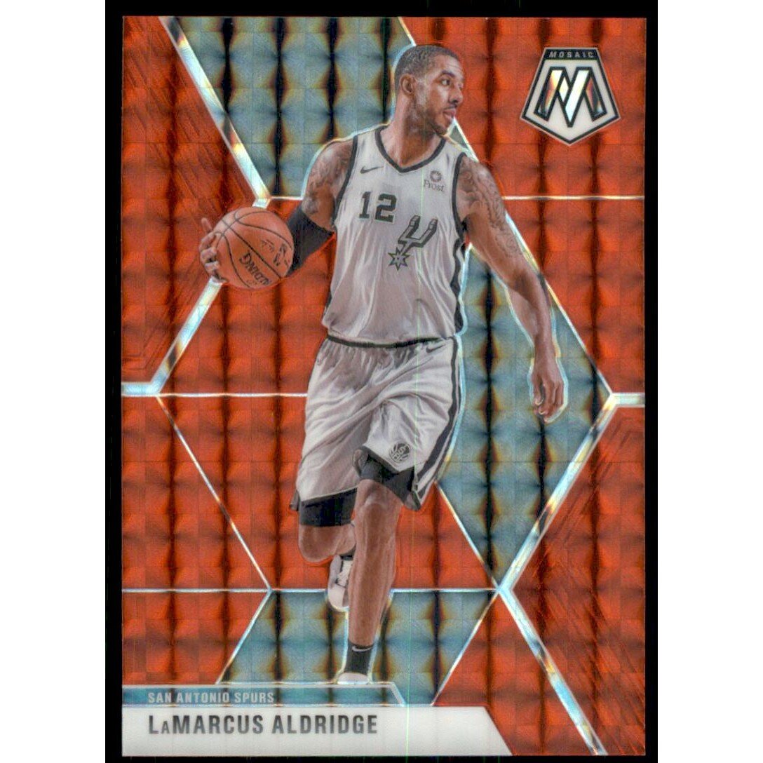 2019-20 Panini Mosaic Mosaic Choice Red Fusion #194 LaMarcus Aldridge. rookie card picture