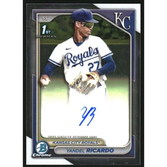 2024 Bowman Chrome Prospect Autographs #CPAYRI Yandel Ricardo