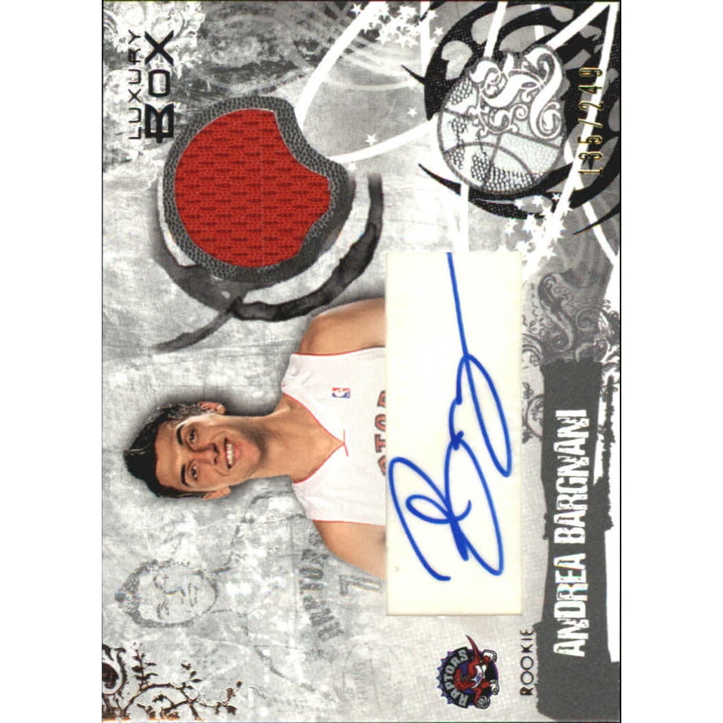 2006-07 Topps Luxury Box Rookie Relics Autographs #AB Andrea Bargnani. rookie card picture