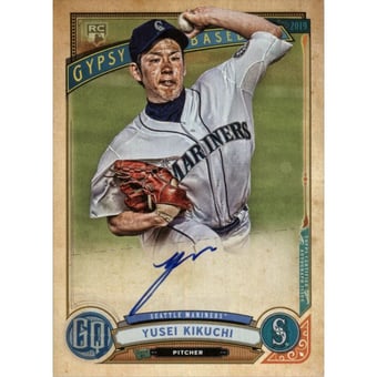 2019 Topps Gypsy Queen Autographs #GQAYK Yusei Kikuchi EXCH