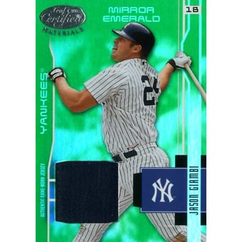 2003 Leaf Certified Materials Mirror Emerald Materials #126 Jason Giambi Jsy