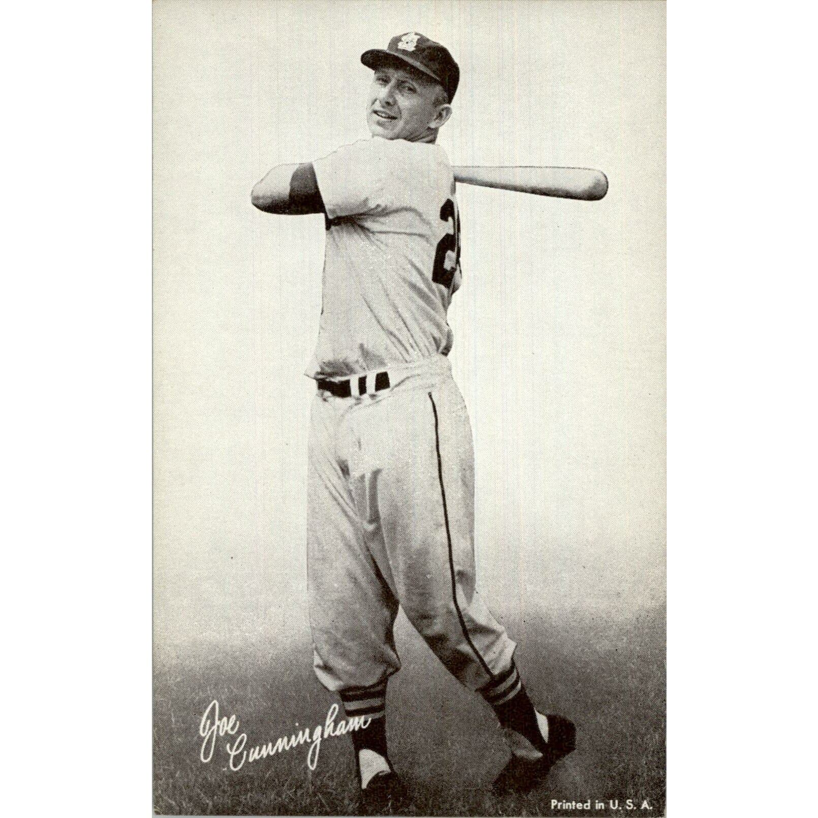 1947-66 Exhibits #53B Joe Cunningham BAT/61