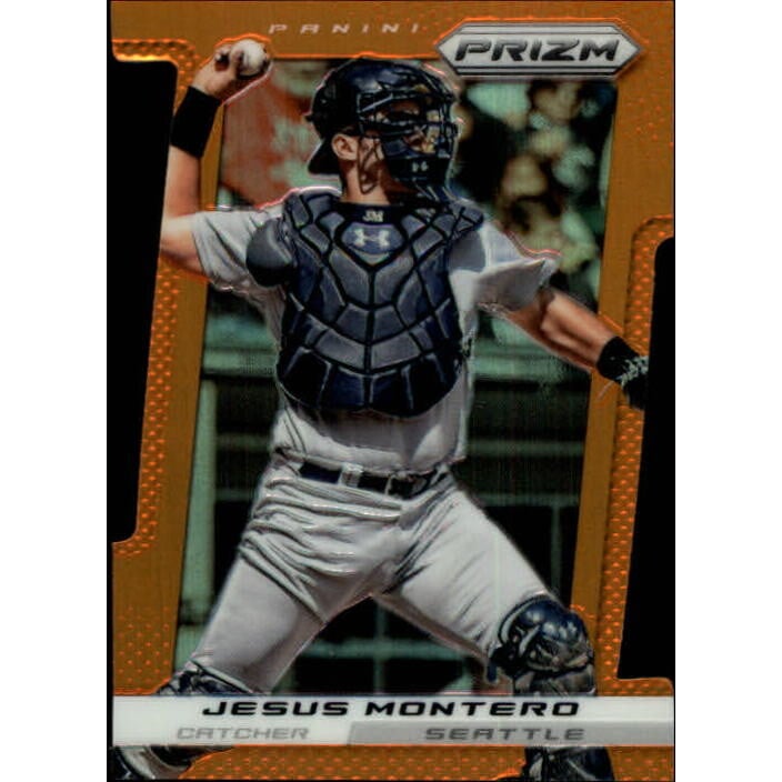 2013 Panini Prizm Prizms Orange Die-Cut #96 Jesus Montero. rookie card picture