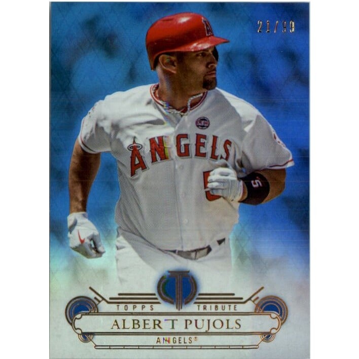 2014 Topps Tribute Blue #79 Albert Pujols. rookie card picture