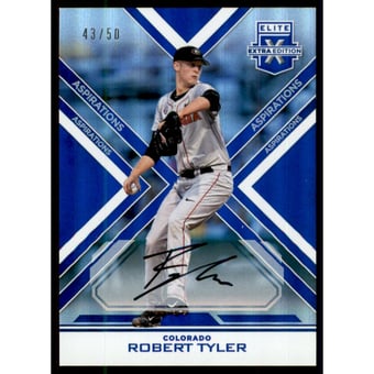 2016 Elite Extra Edition Autographs Aspirations Blue #38 Robert Tyler/50