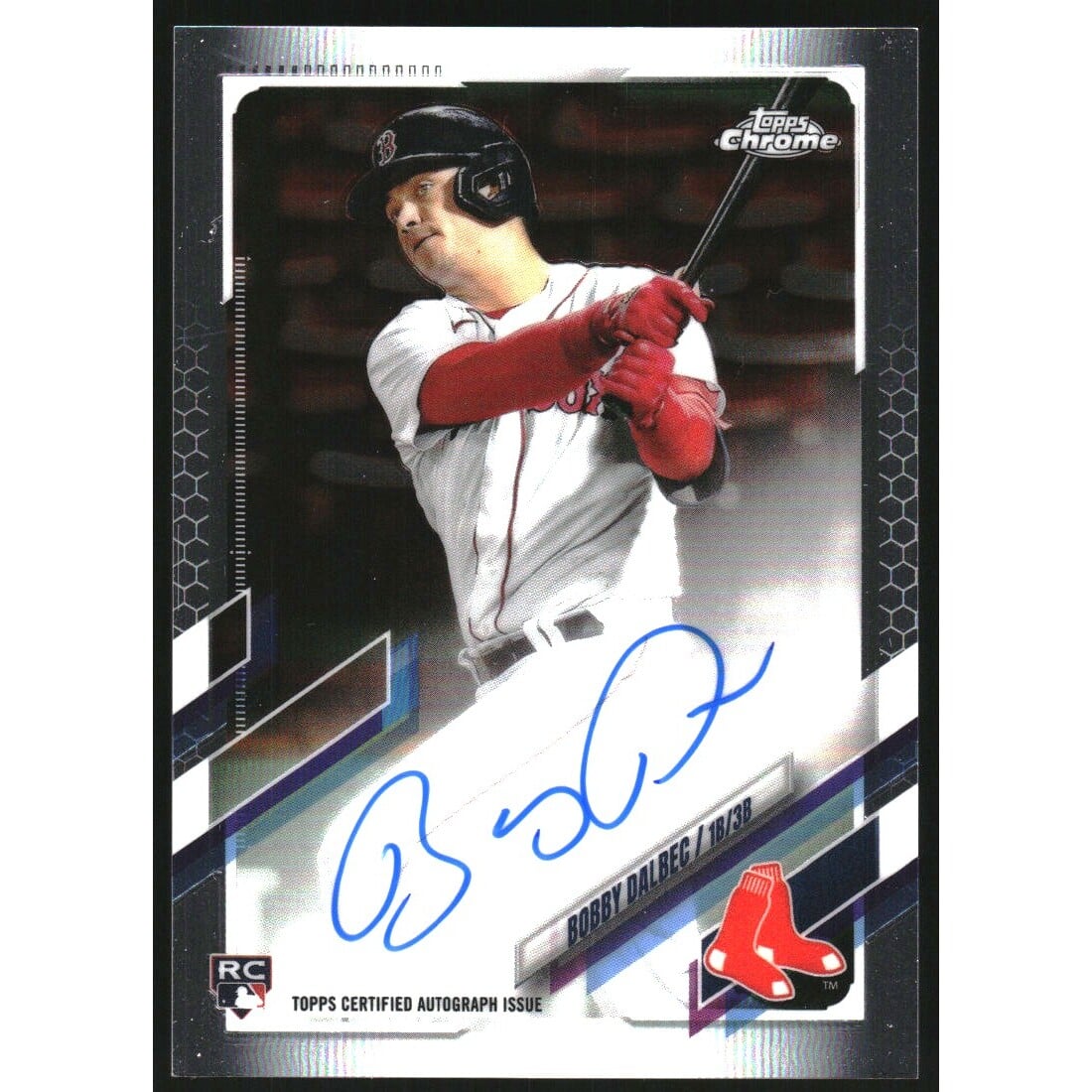 2021 Topps Chrome Rookie Autographs #RABD Bobby Dalbec. rookie card picture