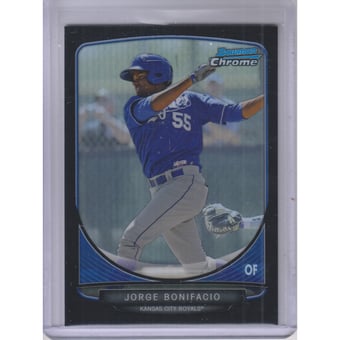 2013 Bowman Chrome Prospects Black Refractors #BCP77 Jorge Bonifacio