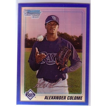 2010 Bowman Chrome Prospects Blue Refractors #BCP43 Alexander Colome