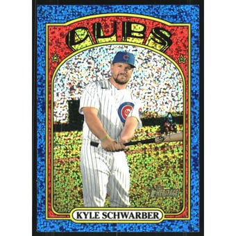 2021 Topps Heritage Chrome Blue Sparkle #139 Kyle Schwarber