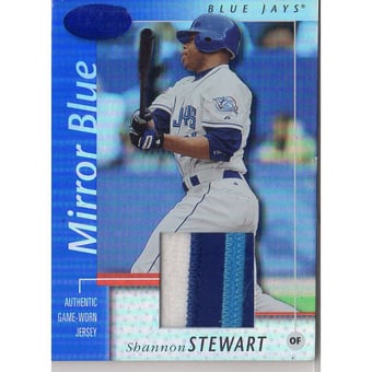 2002 Leaf Certified Mirror Blue #68 Shannon Stewart Jsy