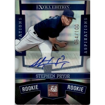 2010 Donruss Elite Extra Edition Signature Aspirations #139 Stephen Pryor