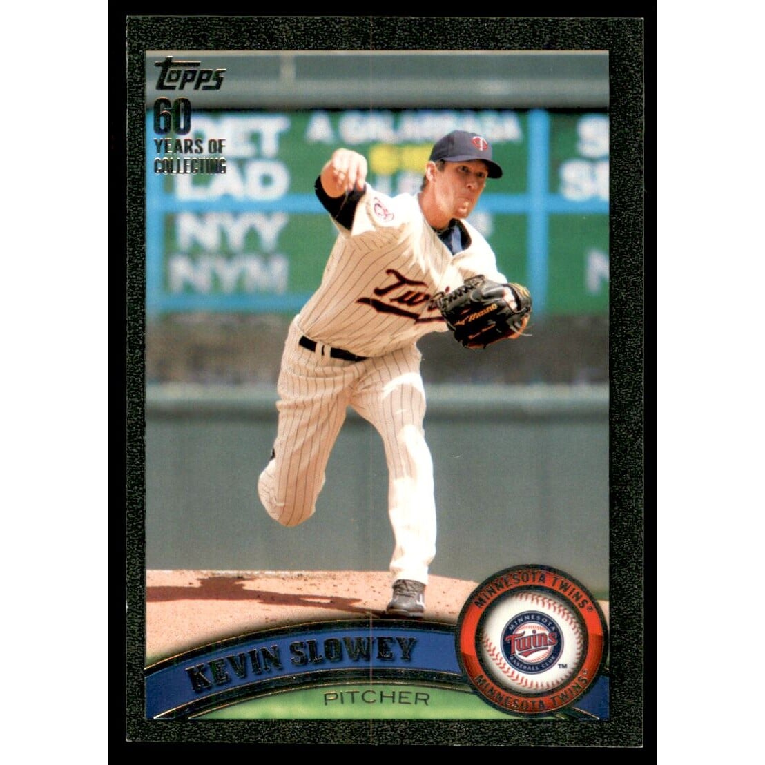 2011 Topps Black #281 Kevin Slowey. rookie card picture