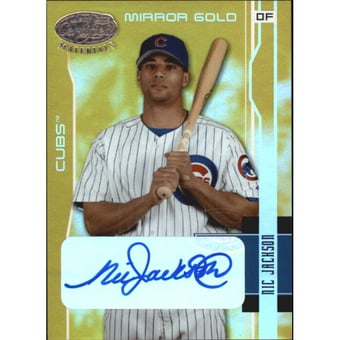 2003 Leaf Certified Materials Mirror Gold Autographs #32 Nic Jackson/25