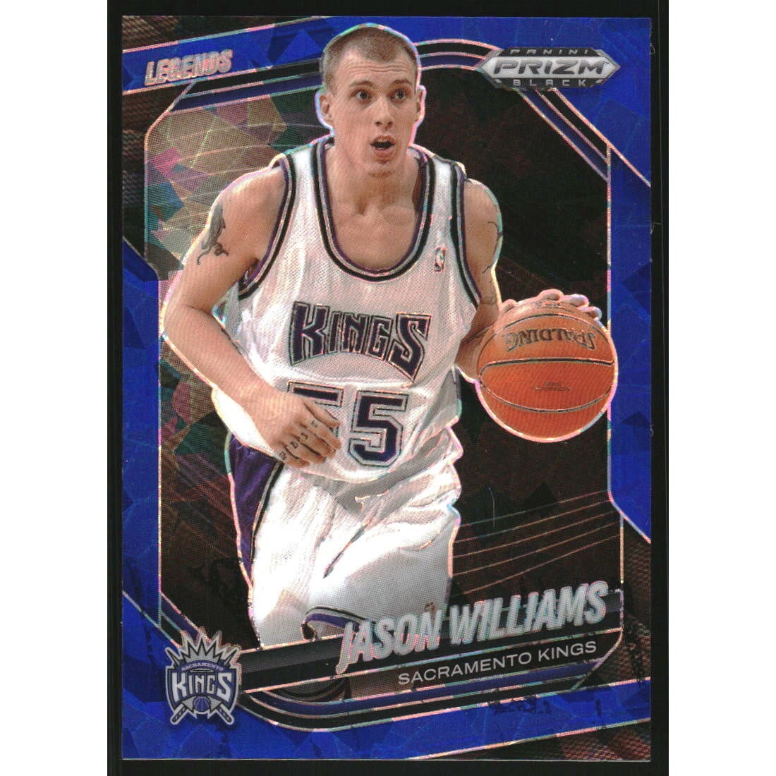 2024-25 Panini Prizm Black Prizms Blue Ice #294 Jason Williams LGD. rookie card picture