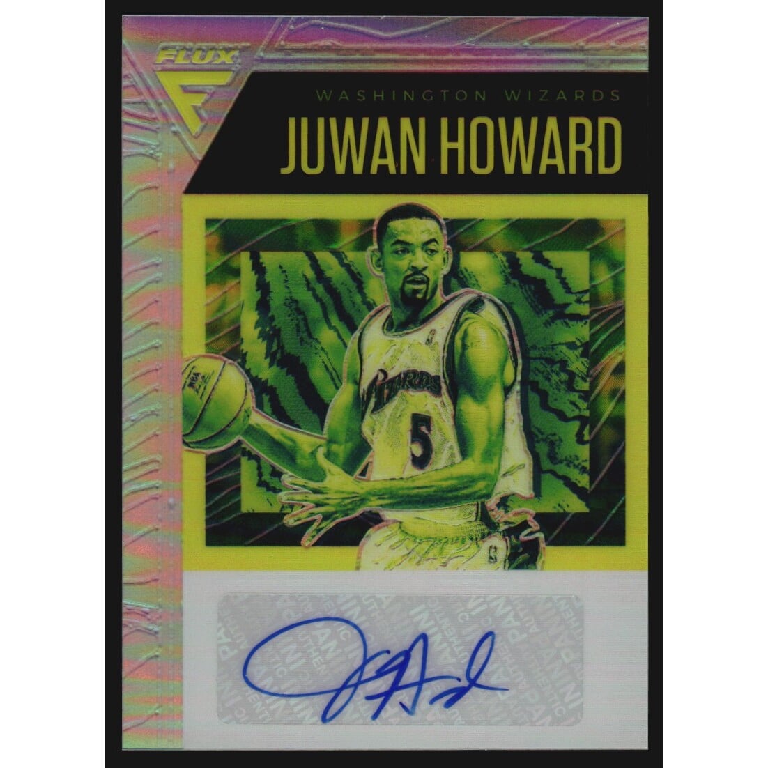 2020-21 Panini Flux Flux Signatures #3 Juwan Howard. rookie card picture