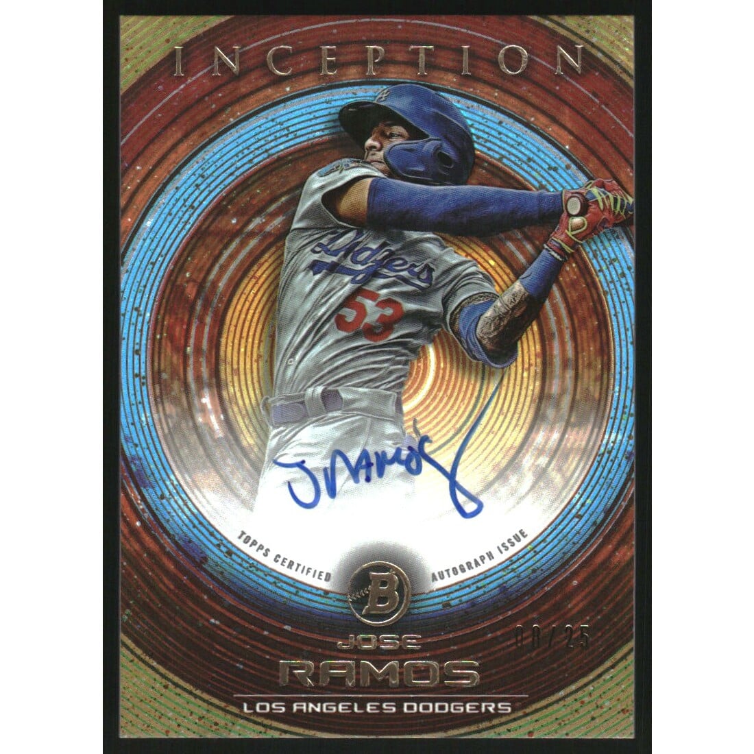 2022 Bowman Inception Autographs Orange #PAJR Jose Ramos. rookie card picture