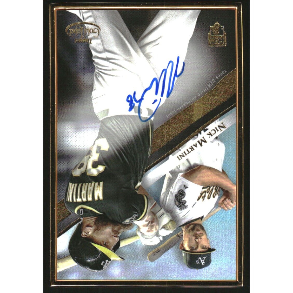 2019 Topps Gold Label Framed Autographs #GLANM Nick Martini. rookie card picture