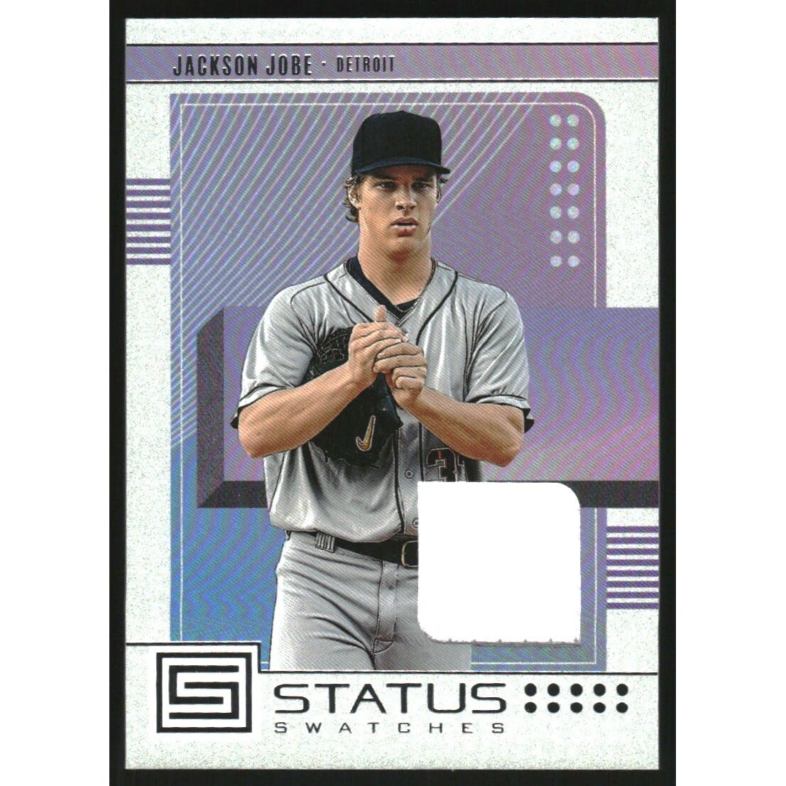 2023 Panini Chronicles Status Swatches #2 Jackson Jobe. rookie card picture