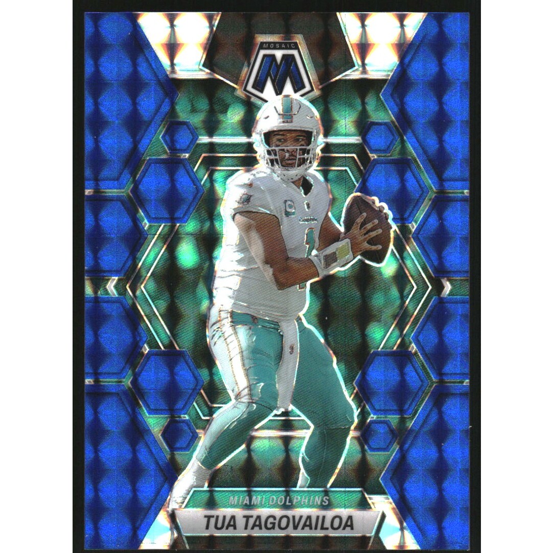 2023 Panini Mosaic Mosaic Blue #143 Tua Tagovailoa 2023 Panini Mosaic Mosaic Blue #143 Tua Tagovailoa
