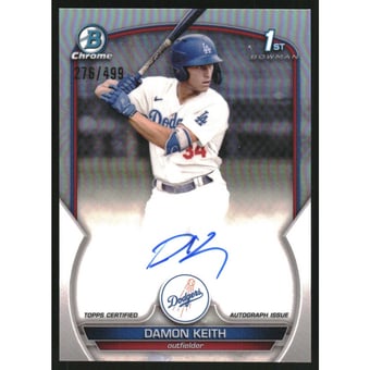 2023 Bowman Chrome Prospect Autographs Refractors #CPADK Damon Keith