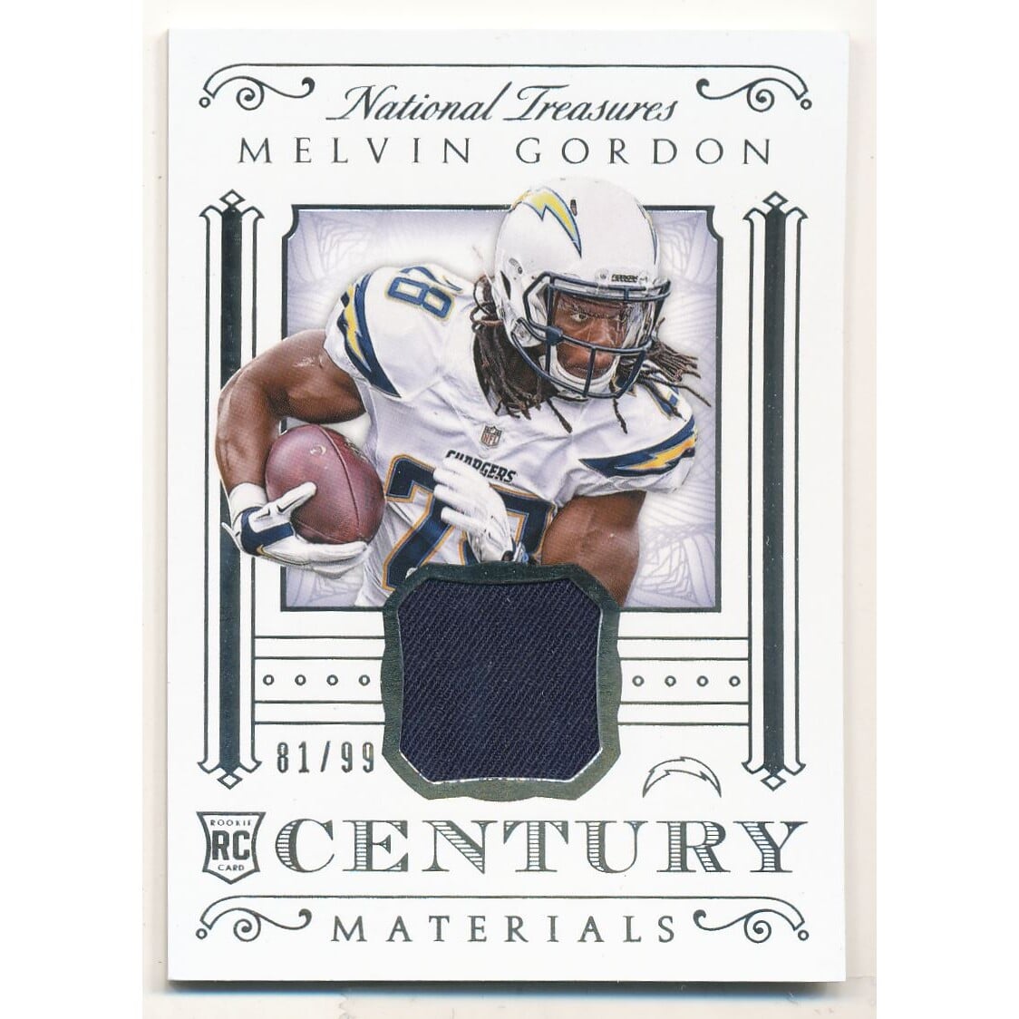 2015 Panini National Treasures Century Materials #CMMG Melvin Gordon/99. rookie card picture