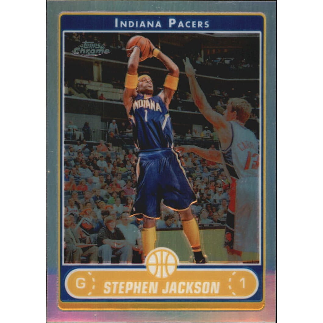 2006-07 Topps Chrome Refractors #91 Stephen Jackson. rookie card picture