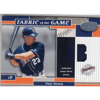 2002 Leaf Certified Fabric of the Game #84PS Phil Nevin/50