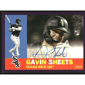 2022 Topps Archives '60 Fan Favorites Autographs Purple #60FFVB Gavin Sheets