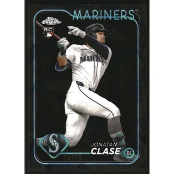 2024 Topps Chrome Update Sapphire Black Refractors #USCS35 Jonatan Clase
