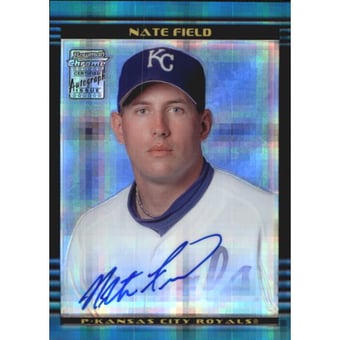 2002 Bowman Chrome X-Fractors #397 Nate Field AU A