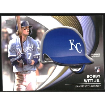 2022 Topps Update Commemorative Batting Helmet #BHBW Bobby Witt Jr.