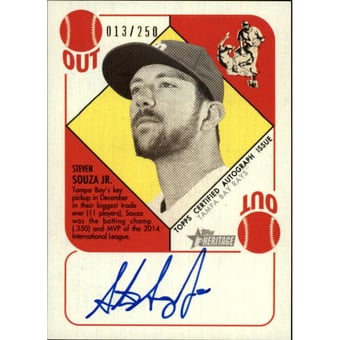 2015 Topps Heritage '51 Collection Autographs #H51ASS Steven Souza Jr./250